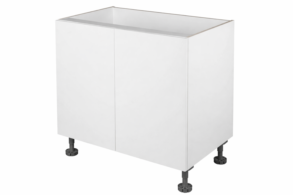 Kitchen Buddy 1050mm Blind Corner Base Cabinet, Left Hand Door, Door Closed White