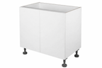 Kitchen Buddy 1050mm Blind Corner Base Cabinet, Left Hand Door, Door Closed White