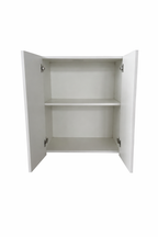 Kitchen Buddy 600mm, 800mm, 900mm 2 Door Wall Cabinet, Doors Open White
