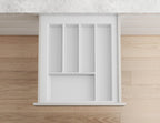 Tramezzo Cutlery Tray. Fits 450mm wide cabinet widths, Colour White